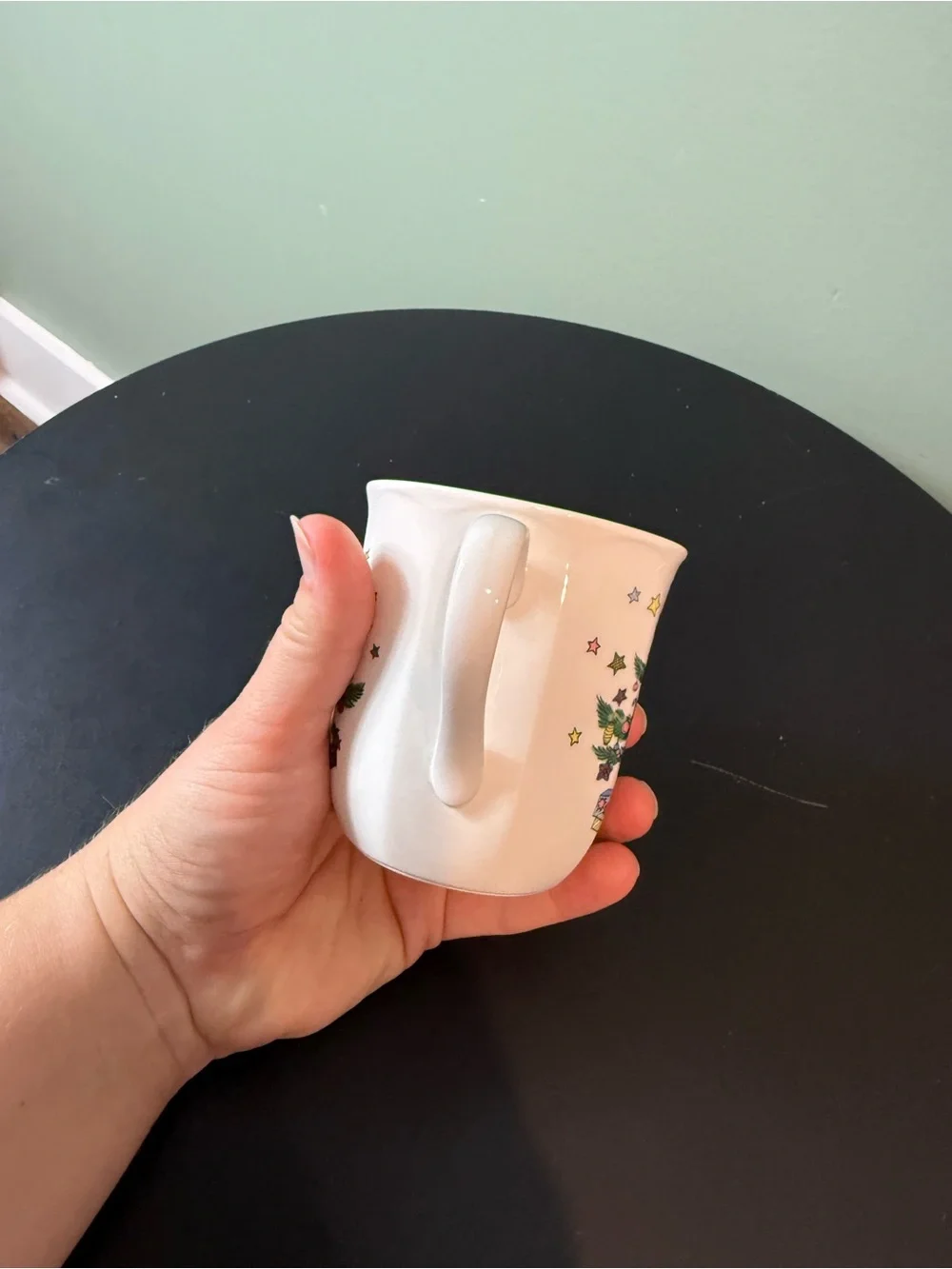 Vintage Christmastime mug by NIKKO, 1986